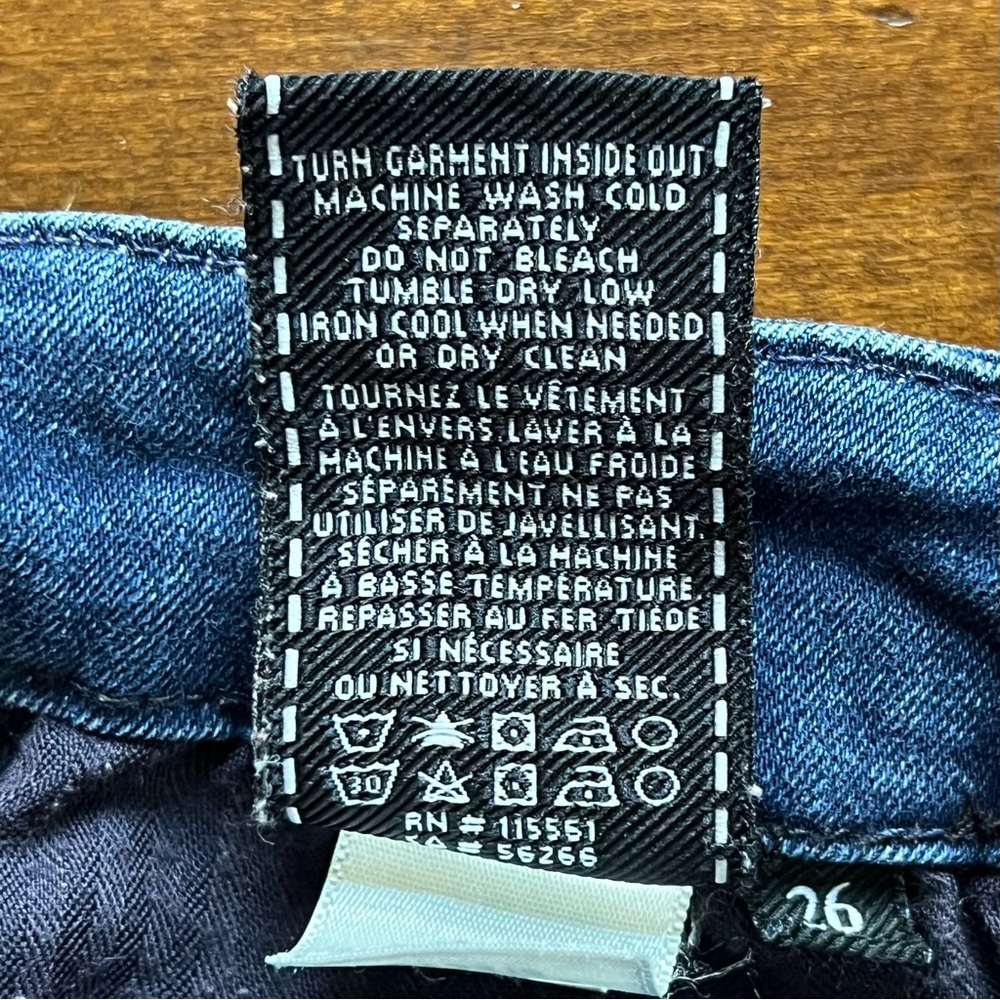 7 For All Mankind High Rise Skinny Jeans Size 26 - Picture 7 of 15